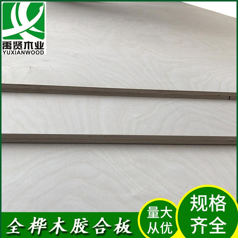 本厂热销木全桦木海洋板多KGR层板1合8mm桦木实胶纹理美观实木多