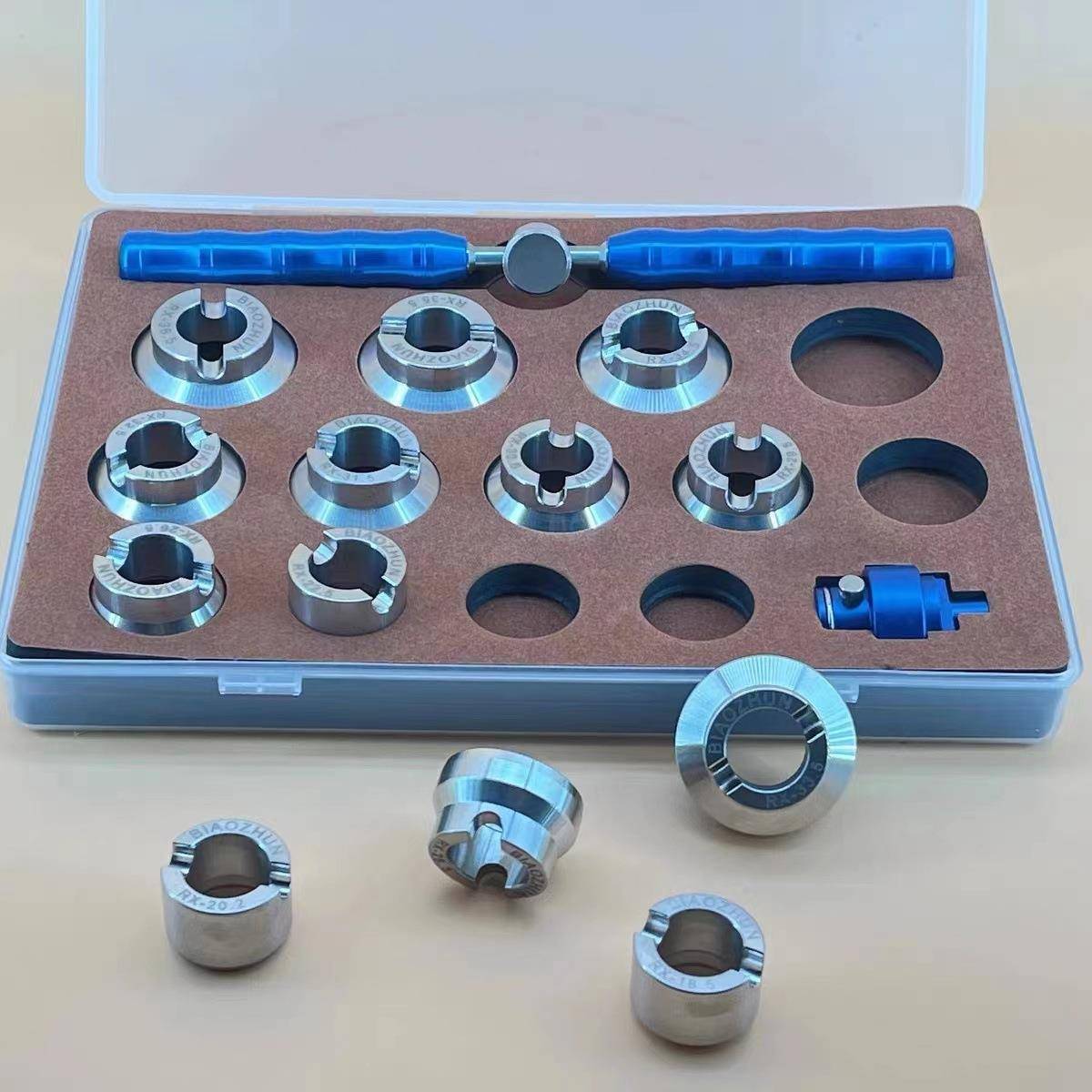 修工具劳力帝s后盖开盖器15件套机开CLX手开表双用5T开表器全钢53