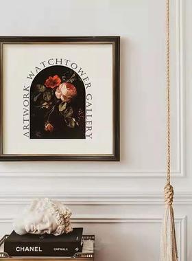 法式轻12862小众艺术装饰画美式复古客厅室餐厅挂摆画壁奢画卧怀