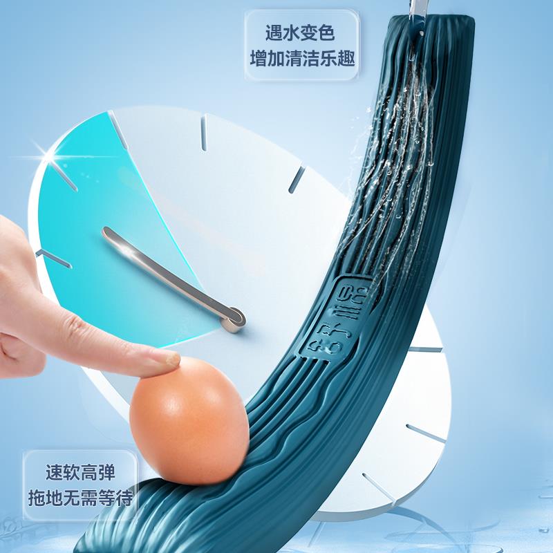 拖把吸水海折绵免手洗2卫生MOE间家用棉025新款对式挤水地胶拖