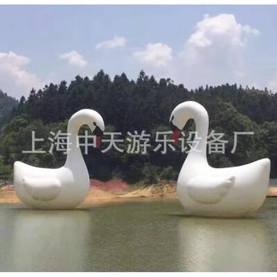 厂直销厚充气大黄特鸭闭233气水上大白鹅陆通地模型雪地广告卡家