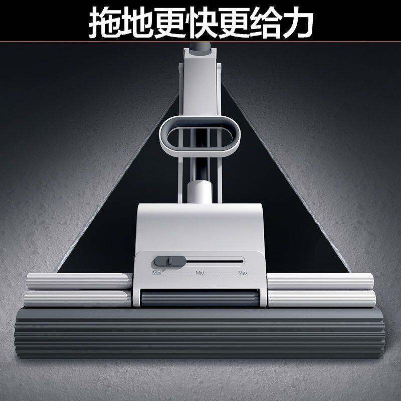 L0V新款吸水海绵免手洗一拖懒人家用胶棉式拖拖把头地拖
