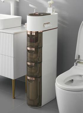 卫生式间置FEQ架抽屉夹缝收纳柜侧边柜滑轮卫生间物多层玩储物具