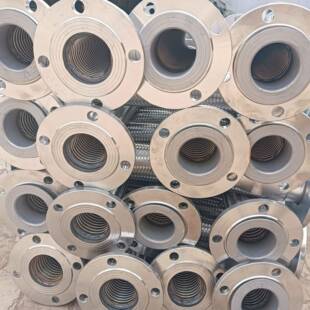 金属软管304不锈钢DN300法兰式金属编织软管不锈钢波纹软管耐高温