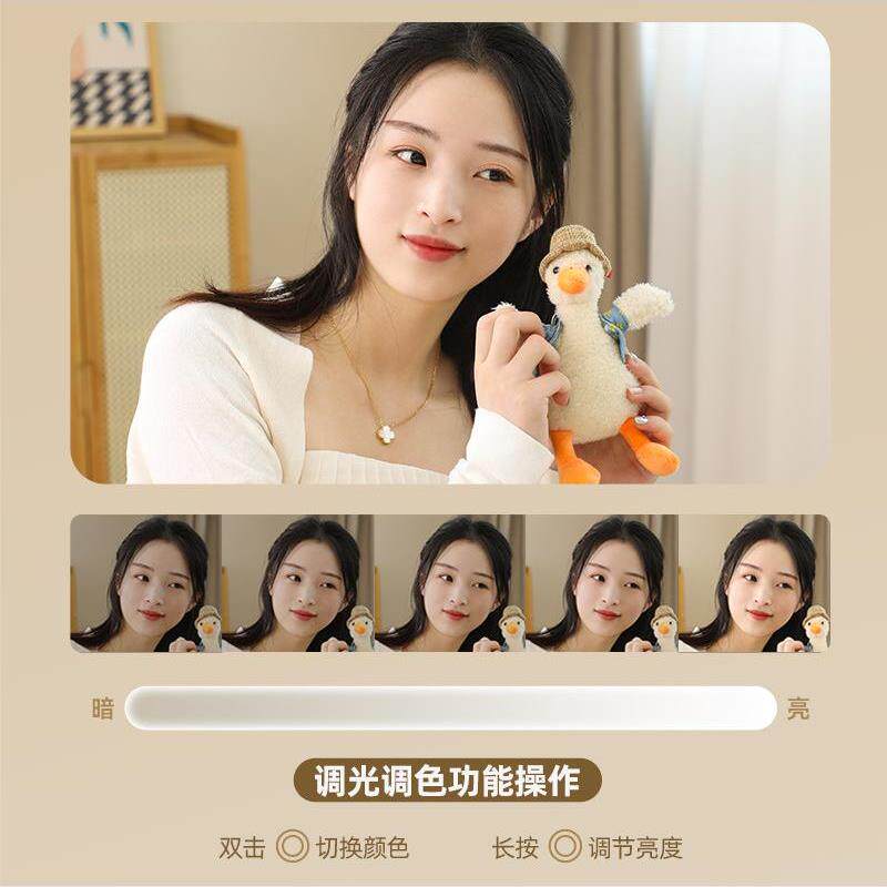 化妆镜台式桌面子台智能led大梳妆镜壁挂式主卧贴墙GHK室梳妆镜带