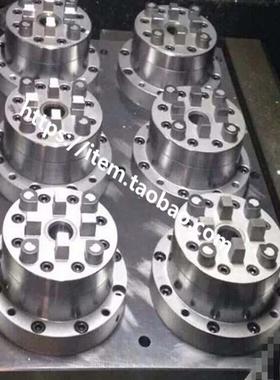 syte3快速定位装夹电脑DNQ锣NC动气六合s一卡盘夹具治具底座R工装