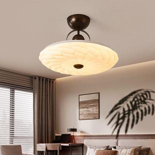 法式 中古吸风卧灯顶灯现代简室约主卧房63015奶油风轻奢护书眼吸