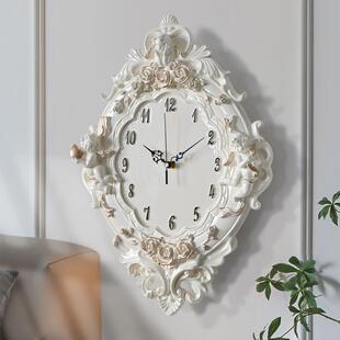 欧式16寸复古挂钟表创意客厅卧室用美壁式家时钟现代约创意石英简
