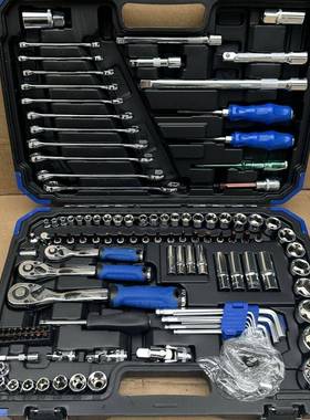 2件修车工具套装汽修维汽车套筒扳手6组套棘修轮快NVE速1扳手组合