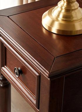 全木ZVD式花架置物架客厅小多层茶几沙发美边几实角几床头柜床边