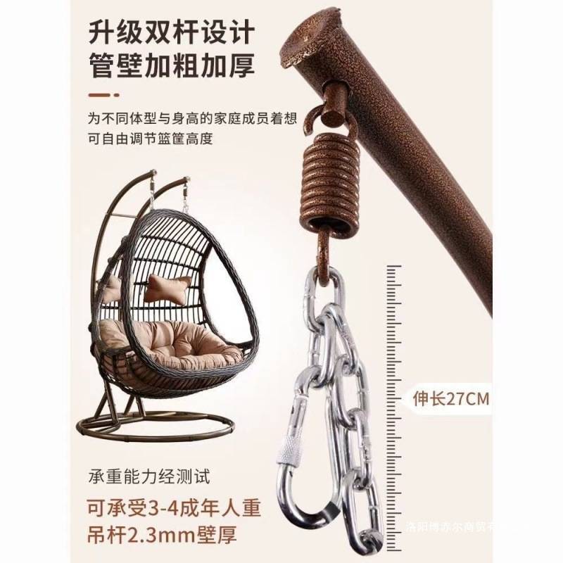 庭院户外吊篮室内家用秋千双人摇篮休闲吊椅阳台吊床网红懒人藤椅