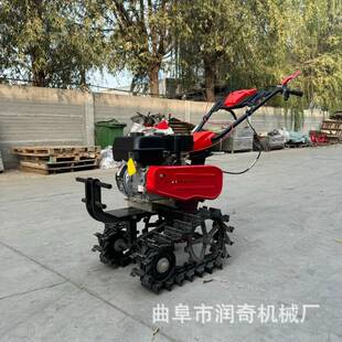 山坡地除草翻土趟地犁田机 家用小型柴油履带微耕机厂家直销