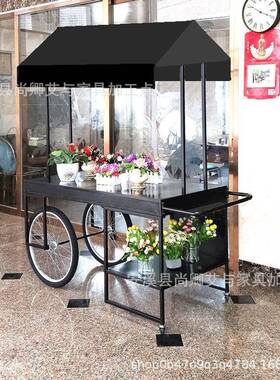 花车超市式销铁艺欧户外摆饰花店展TKZ示架子促花车花艺架车促销