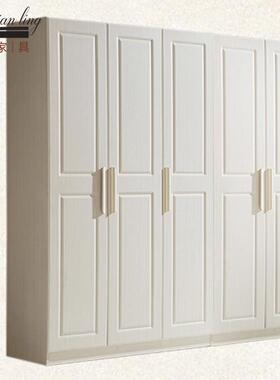 白色整体现代衣柜卧室板式衣柜2346W02P-4#简5二三品四五门易木成