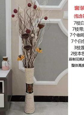 客厅干枝干隔23292花装饰树落地玄关断橱窗然龙柳干枝装饰花天假