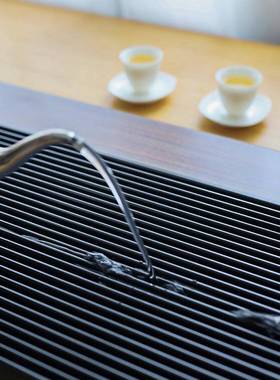 北胡桃实木茶盘镶嵌美厅电木茶台家用简约65753干泡客茶办公茶海