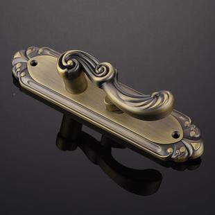 间门锁门锁卧室美黄古房门房锁黑色静式 音木家用通用型室M4720内