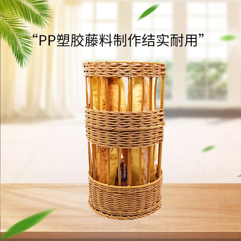 线长篮条法棍面篮实心PP包衬不锈钢架面包篮欧美式烘焙手TO008工