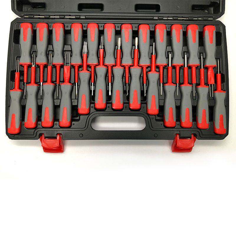 庆迪26件套端子拆卸器线路拆卸工具 退针器工具 汽车线束插头解锁
