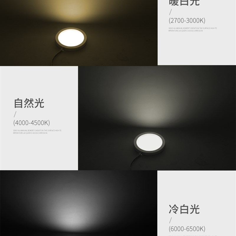 LED超薄小筒灯商用货架展示柜酒柜家用柜台免开孔明装V迷你射灯