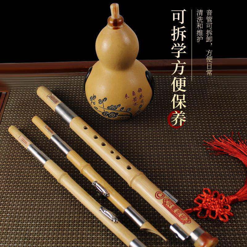 升级版初可拆卸吹嘴金丝楠竹葫芦丝CDGFB调学生学演奏WZC葫丝芦乐