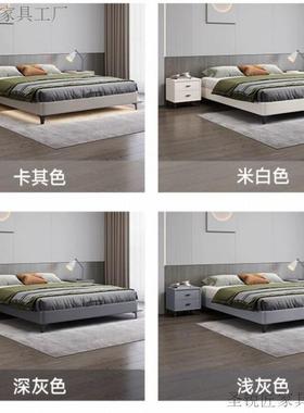 实床床头33169榻榻米双床小户无型现代单人床架木卧室落地床架