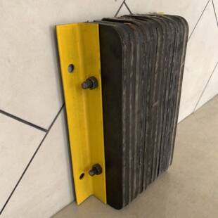 JAT库卸货台防撞橡胶块角铁防撞平块仓头码物流护墙块墙面保护缓