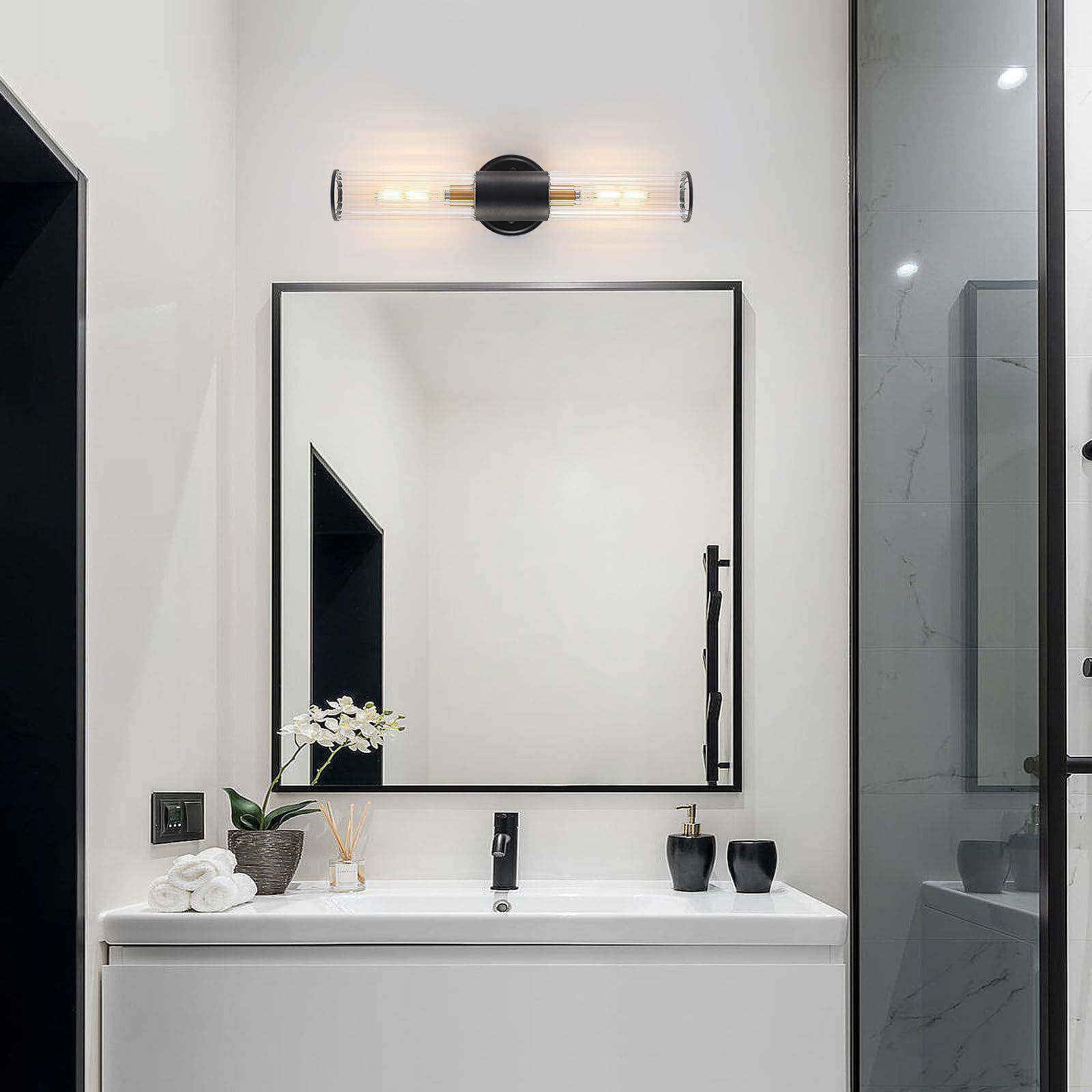 新现代简约玻璃双头壁灯881客厅餐镜厅卧室床款罩头浴室柜前灯具