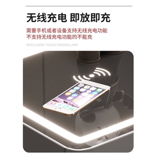 2025新款实木智能床头柜保险箱一体卧室家用轻奢多功能简约感