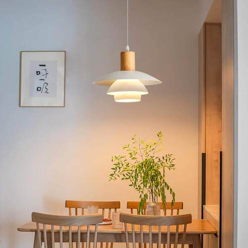 室原奶木油风厅吊灯日餐式餐桌吧台饭厅灯民912宿茶书房卧室床头