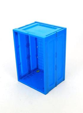 塑注塑料NIB折叠箱蓝色600340封密周转-汽配箱