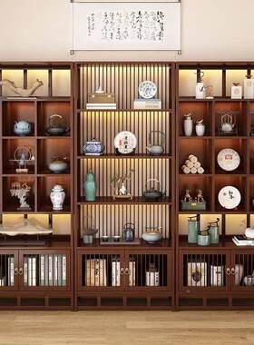 新中式多宝阁柜博古架落地现多代简约层家具多功能隔124123断置物