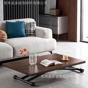 茶几客厅折叠升降桌小户型餐桌书桌能多功可282免安装 饭桌奢轻升