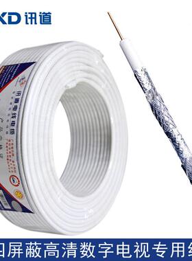 道-低烟OUX无卤阻燃视频线-WDZ-SYWV755讯四屏蔽高清数字电视线厂