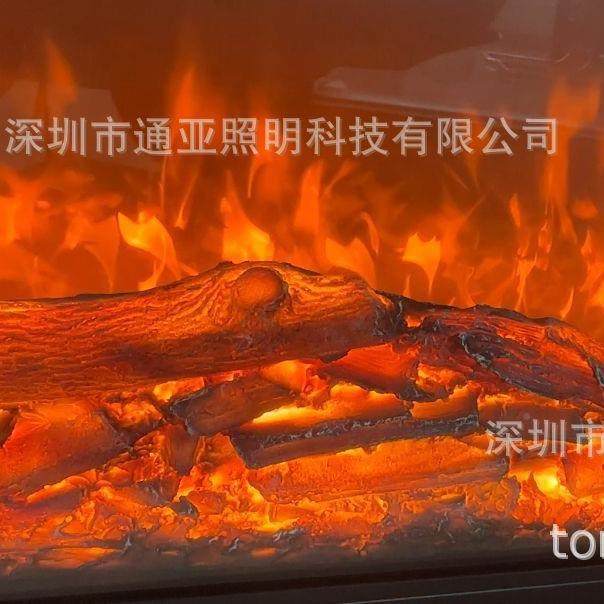 高壁端智能电子壁炉仿真厅木炭彩KQB色火墅焰别酒店客客厅电视柜