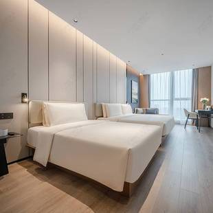 亚朵酒店全套家具客房床头柜行李桌椅标间床架子配套双人板式床