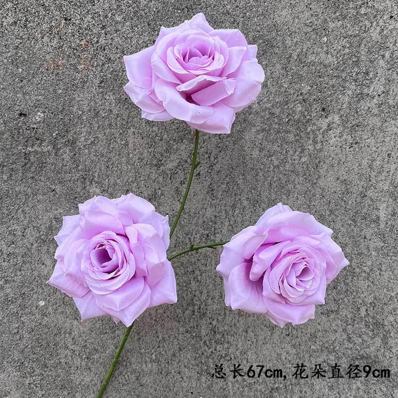 真3头店ROM钻石玫瑰花绢花婚婚庆花材假仿花礼路引花瀑布装饰酒玫