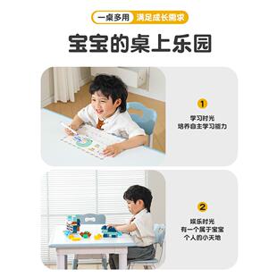 儿园FUR桌椅童学儿习桌可升降早幼教花生桌宝画宝画写字桌子套装