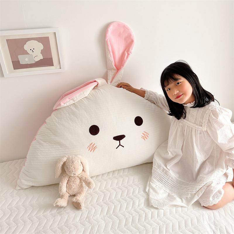 可爱动物造型儿床头靠背卡通全VHV棉房抱枕儿婴床靠枕成人童沙发