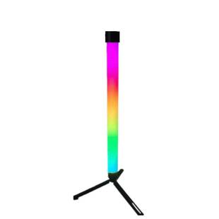 LED幻彩RGB金属三脚架灯管30MM40MM 跑马流水APP声控氛围落地灯
