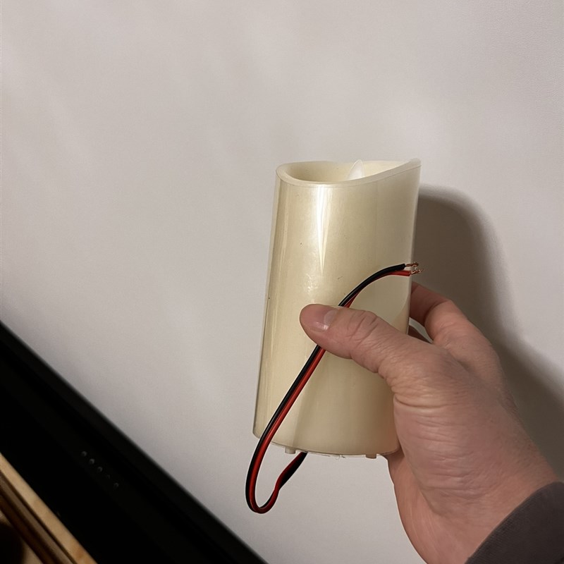 12v24v直流低压接线款led电子蜡烛灯灯芯摇摆蜡面款会所酒店软装