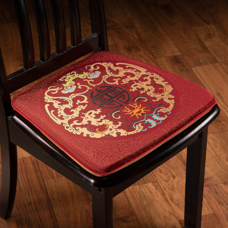 中式马蹄形餐椅坐垫四季餐桌座垫椅垫家用防滑餐椅垫高档尺寸定制