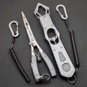 路亚钳不锈钢多功能钓鱼夹子摘钩器控鱼钳取钩绑钩剪线开环工具