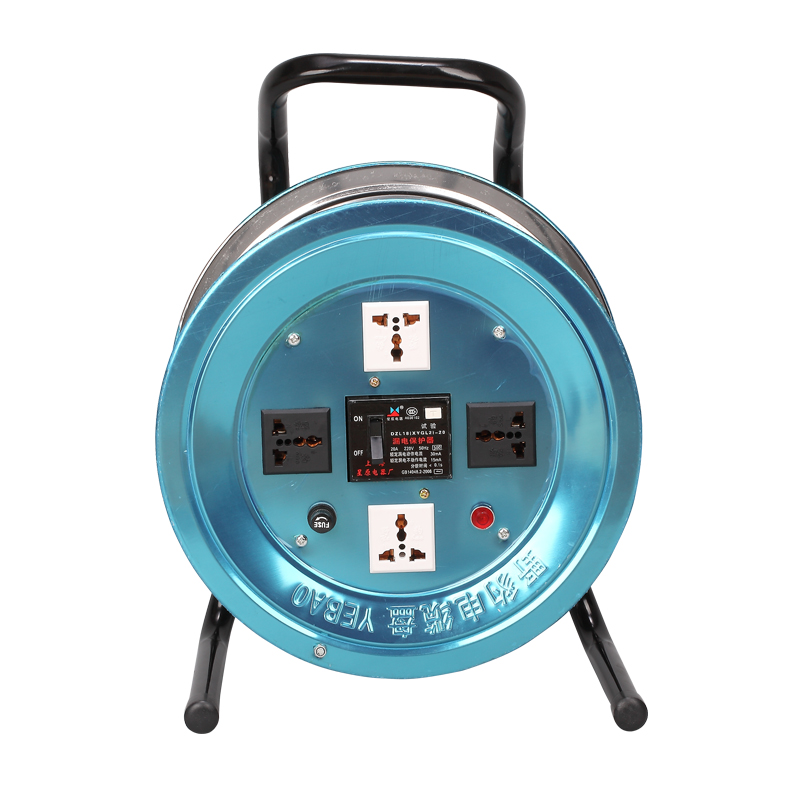 不锈钢移动电缆线盘绕线盘拖线盘2/3芯1.5//30//100米