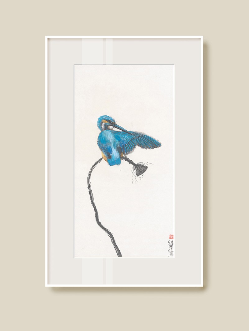 薛继业水墨连框高精版画62*39草莓有框客厅卧室卫生间走廊装饰画