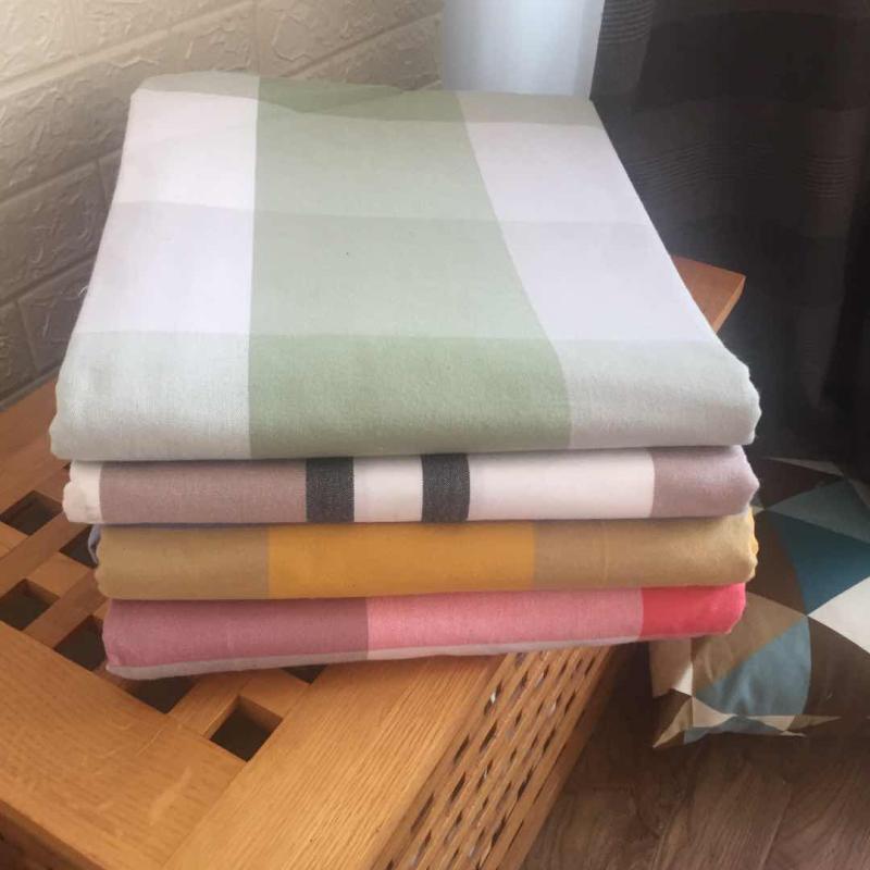 辛妈家出口加厚加密格子床单200*230  250*250