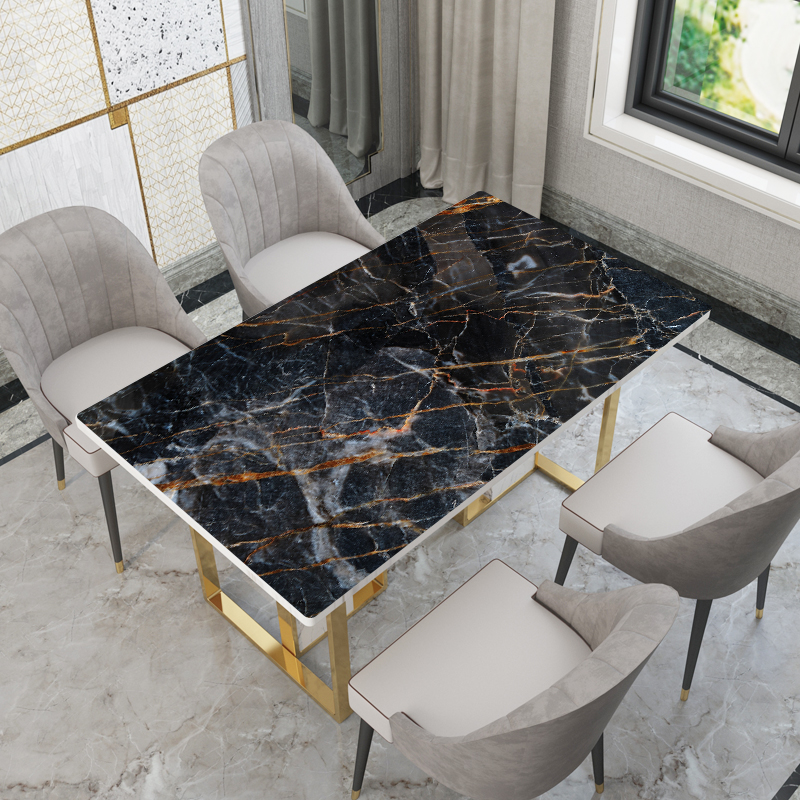 仿大理石纹桌布防油防烫软塑料玻璃茶几桌垫餐桌垫PVC防水无味