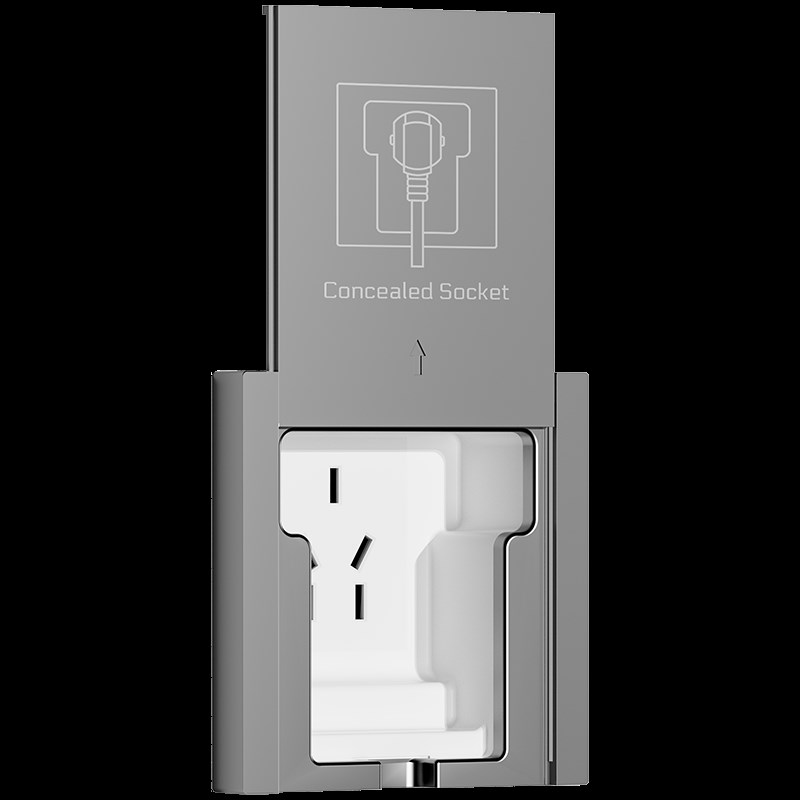 家用净水器8面板墙壁开关插座底盒通用壁挂机接水平推式滑盖插座