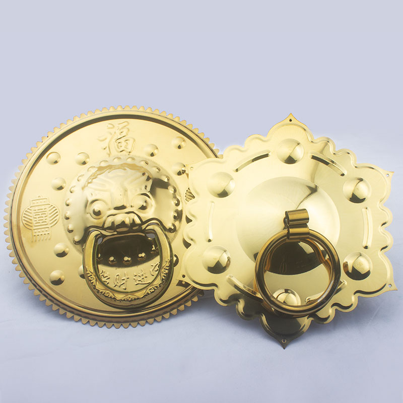 不锈钢钛金兽头仿古兽头拉手 麒麟头 门神 兽头门环大门中式拉手