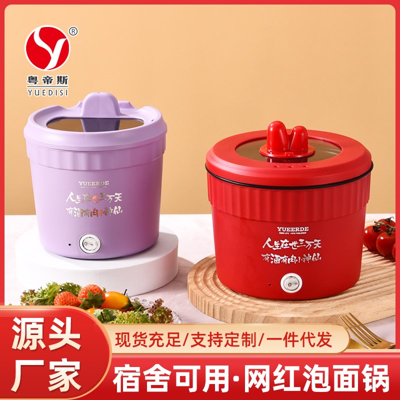 多功能电煮锅速热锅宿舍家用小电锅泡面锅学生电火锅蒸煮单人小锅